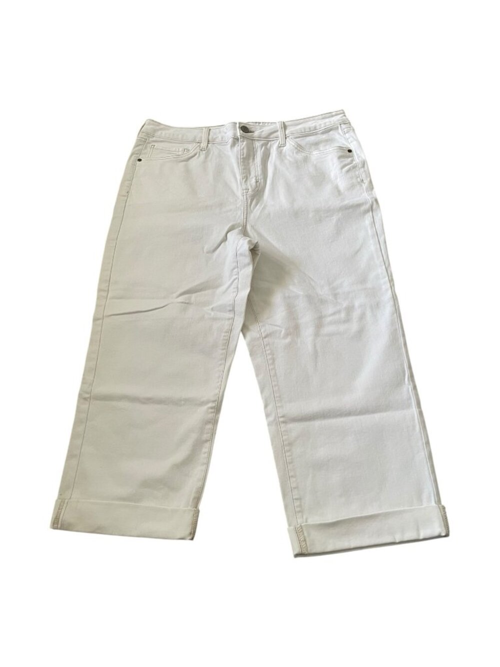 Sonoma straight leg cropped white pants NWT size 16W